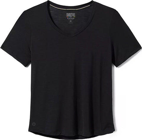 Smartwool T-shirt à manches courtes et encolure en V 120 de Merino Sport - Femme