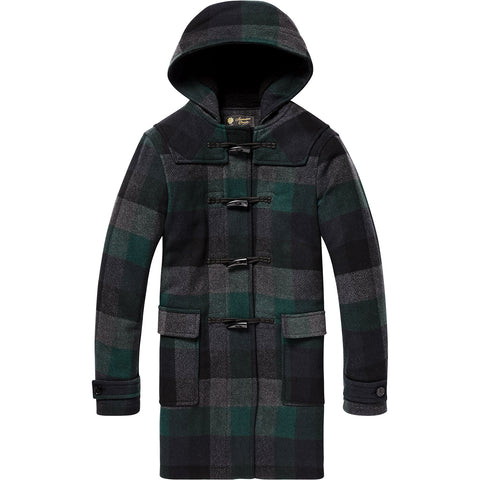 Scotch & Soda Duffel-coat à carreaux Homme