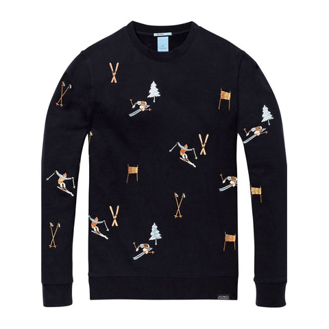 Scotch & Soda Chandail Ski Artwork Homme