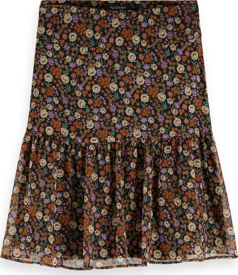 Scotch & Soda Mini jupe à plis dans le bas - Femme