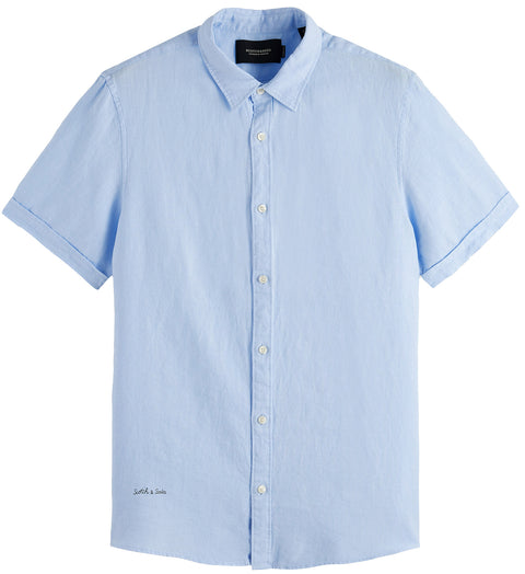 Scotch & Soda Chemise à manches courtes Regular Fit-Classic - Homme