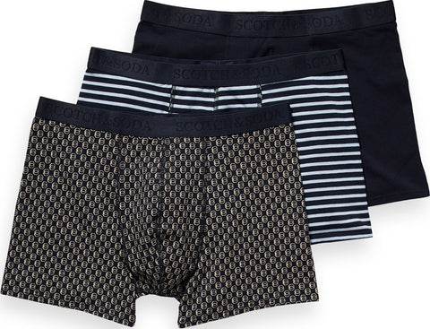 Scotch & Soda Lot de 3 boxers classiques - Homme