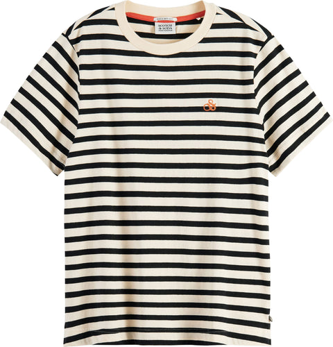 Scotch & Soda T-shirt à rayures en coton biologique coupe régulière - Femme