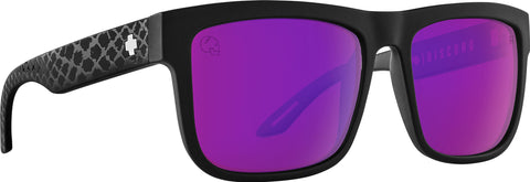 Spy Lunettes de soleil Discord - Slayco Matte Black Viper - Happy Bronze Purple Spectra Mirror