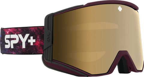 Spy Lunette de ski Ace - Galaxy Purple - Lentille HD Plus Bronze with Gold Spectra Mirror