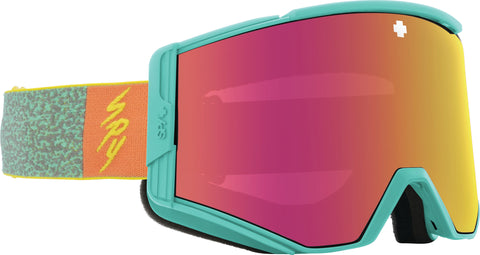 Spy Lunette de ski Ace - Neon Pop - Lentille HD Plus Bronze with Pink Spectra Mirror