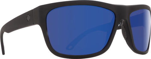 Spy Lunettes de Soleil Angler - Monture Soft Matte Black - Lentille Happy Bronze Polar Dark Blue Spectra