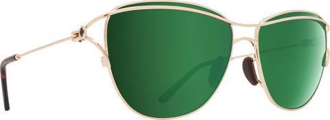 Spy Lunettes de soleil Marina - Monture dorée - Lentille Happy Bronze avec Emerald Spectra - Femme
