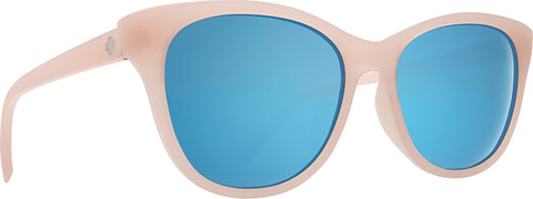 Spy Lunettes de soleil Spritzer - Monture Matte Translucent Blush - Lentille Gray with Light Blue Spectra