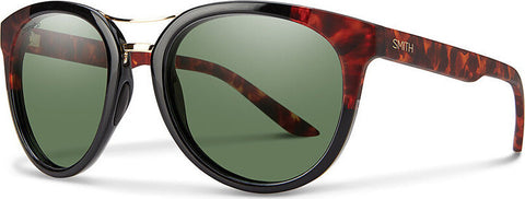 Smith Optics Lunettes de soleil Bridgetown - Black Havana Block - Lentille Chromapop Polarized Gray Green
