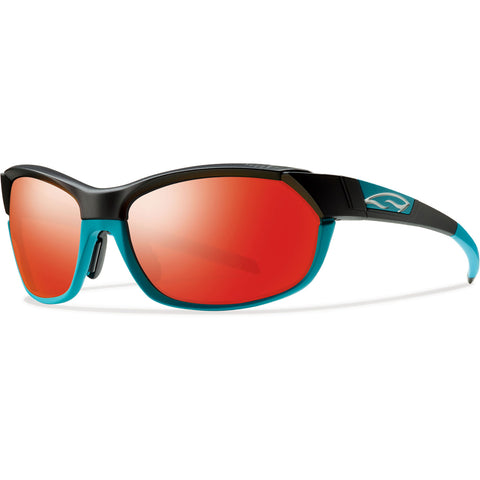 Smith Optics Pivlock Overdrive - Black Turquoise - Lentille Carbonic TLT Rouge Sol-X Miroir