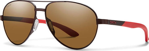 Smith Optics Lunettes de soleil Salute - Matte Brown - Lentille Polarized Brown