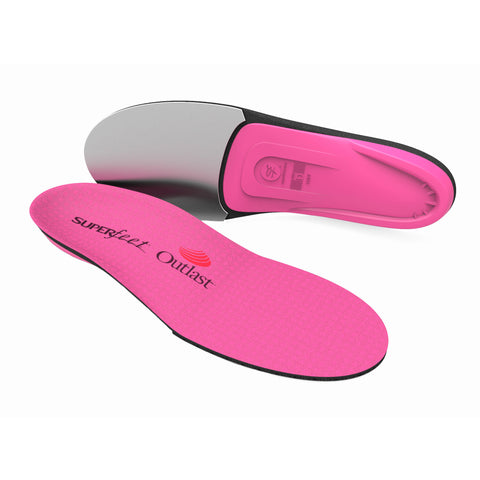 Superfeet Semelles à bottes de Ski et Snowboard Hot Pink Designed Comfort - Femme