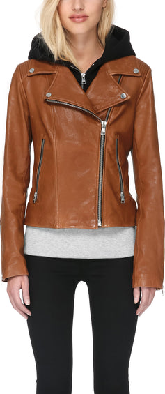 SOIA & KYO Manteau en cuir Allison Femme