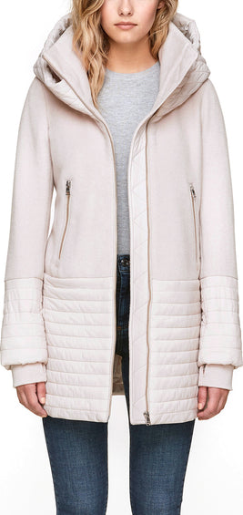SOIA & KYO Manteau Avery Mixed Media Femme - Saison Précédente