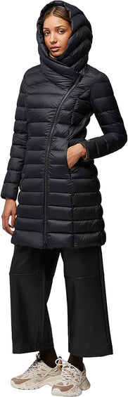 SOIA & KYO Manteau ajusté en duvet léger durable avec capuchon Karelle-TD - Femme