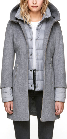SOIA & KYO Manteau Rooney Mixed Media Femme