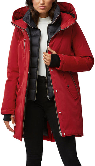 SOIA & KYO Manteau en duvet à capuchon de Belina-Es - Femme