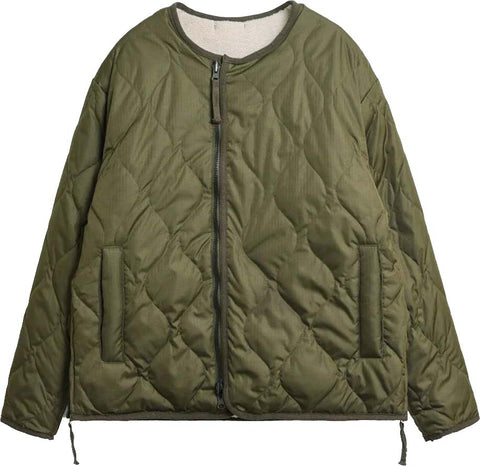 TAION Manteau militaire en duvet réversible à col rond - Unisexe