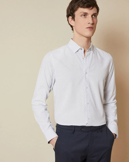 Ted Baker Chemise en coton manches longues Rokabi - Homme