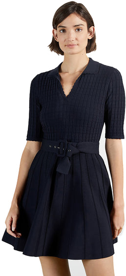 Ted Baker Robe patineuse avec bandage et ceinture Aleee - Femme