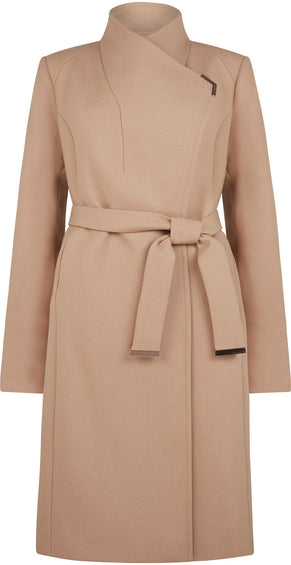 Ted Baker Manteau cache-cœur en laine Rose - Femme