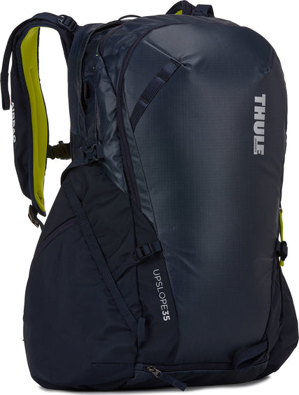 Thule Sac à dos Upslope 35L pour skis et planches à neige compatible avec le système Removable Airbag 3.0