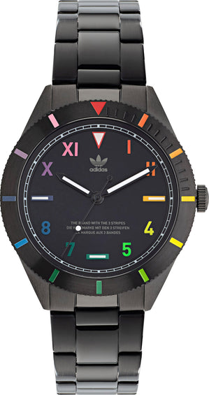 Timex Montre Adidas Originals avec cadran noir et bracelet noir