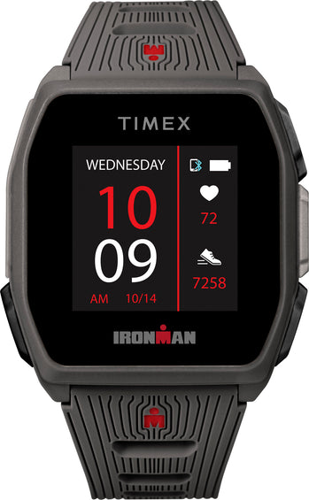 Timex Montre IRONMAN R300 GPS 41mm - Bracelet en silicone - Gris