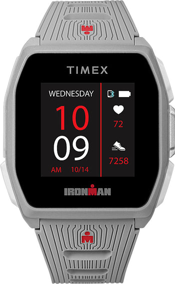 Timex Montre IRONMAN R300 GPS 41mm - Bracelet en silicone - Ton argent