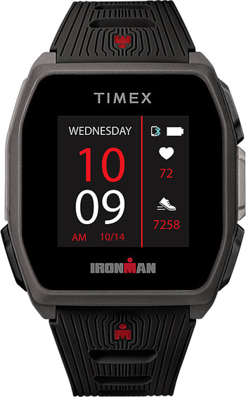 Timex Montre IRONMAN R300 GPS 41mm - Bracelet en silicone - Gris/noir