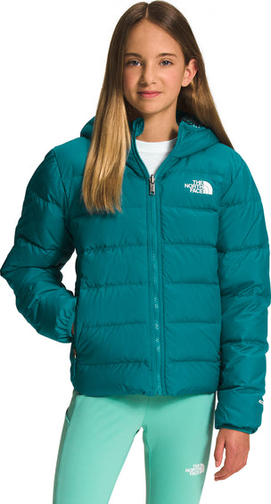 The North Face Manteau à capuchon réversible en duvet imprimé North - Fille