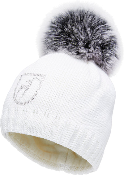 Toni Sailer Tuque avec pompon en fourrure - Femme