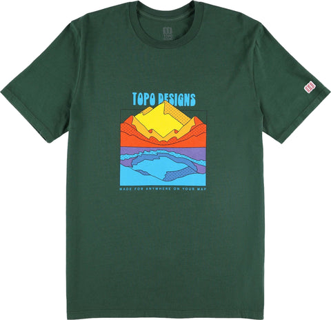 Topo Designs T-shirt Reflecting Peaks - Homme