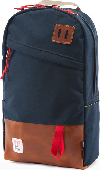 Topo Designs Sac à dos en marine et cuir Daypack 22L