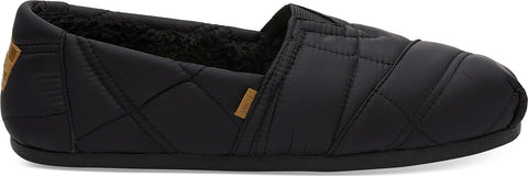 TOMS Chaussures Classics Black Quilted Nylon Homme
