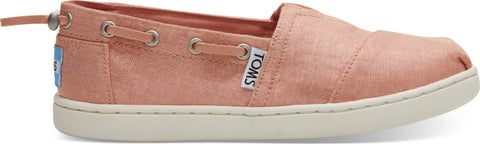 TOMS Chaussures en toile Coral Pink Shimmer Bimini - Petit Enfant
