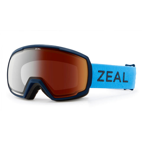 Zeal Optics Lunettes de ski Nomad - Monture Azure - Lentille Automatic + GB