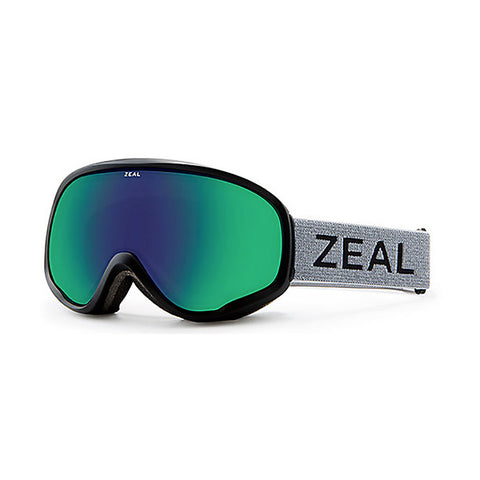 Zeal Optics Lunettes de ski Forecast - Monture Greybird - Lentille Jade Mirror