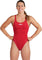 arena Maillot de bain une pièce uni Team Swim Tech - Femme - Red - White