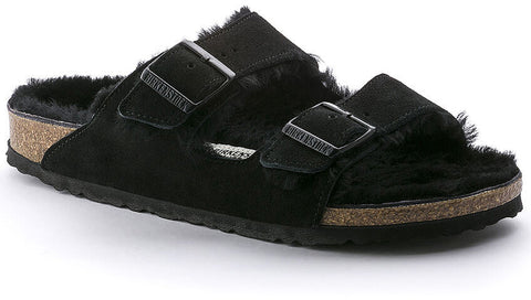 Birkenstock Sandales Arizona Shearling Suède - Unisexe