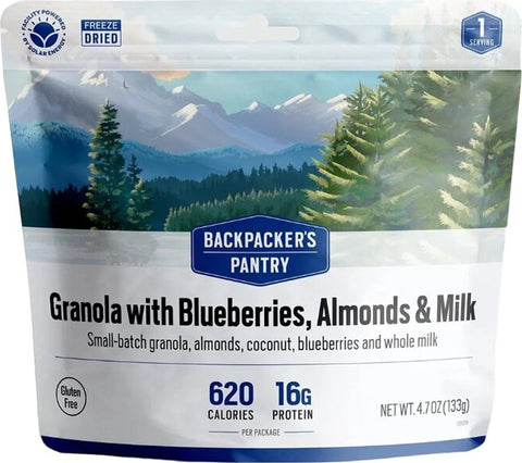 Backpacker's Pantry Granola aux bleuets, amandes et lait