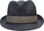Canadian Hat Chapeau fedora en paille de papier Felix - Unisexe - Navy Mix