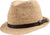 Canadian Hat Chapeau fedora avec garniture en cuir Carl - Unisexe - Natural