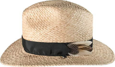 Canadian Hat Chapeau fedora en paille raphia Nelson - Unisexe