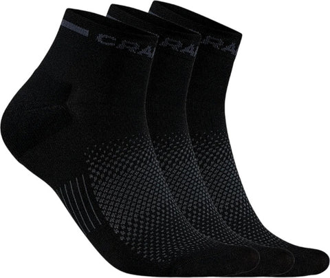 Craft Chaussettes mi-hautes paquet de 3 Core Dry - Unisexe