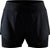 Craft Short 2-en-1 Essence ADV - Femme - Black