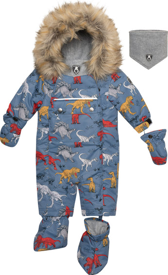 Deux par Deux Habit de neige une pièce avec imprimé de dinosaure pour sièges d’auto - Bébé Garçon