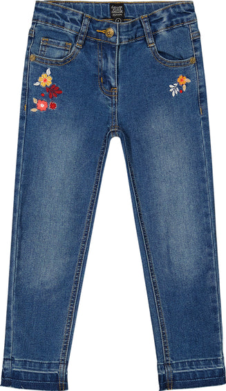 Deux par Deux Jean en denim avec broderie - Petite Fille
