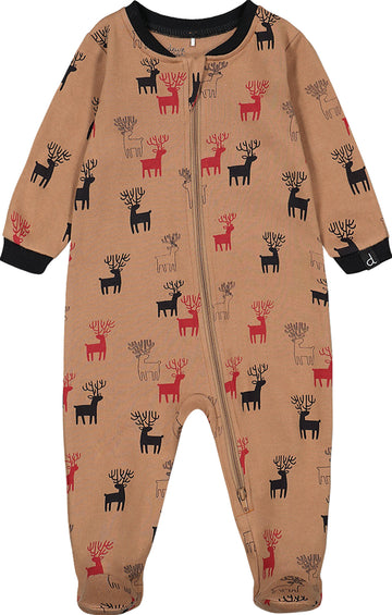 Deux par Deux Pyjama une pièce en coton biologique avec imprimé - Toute-Petite Fille